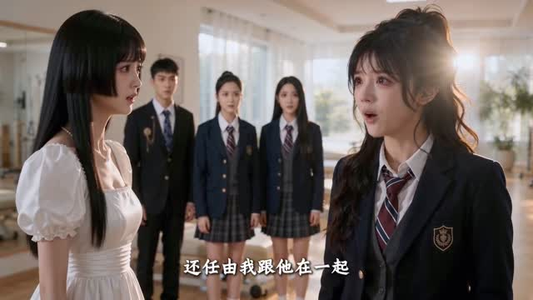 美颜系统开挂，大佬全跪下（172集）追风的女孩短剧