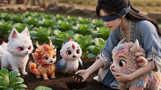 盲眼农女:上古神兽全是我养的宠物(32集) 盲眼农女:上古神兽全是我养的宠物(32集)热门短剧推荐