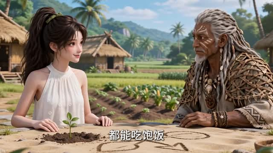 海岛开荒：我的员工是史前萌宠（47集）穿越短剧推荐