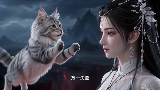 穿成炮灰：我有小猫系统和魔尊（110集）强冲突